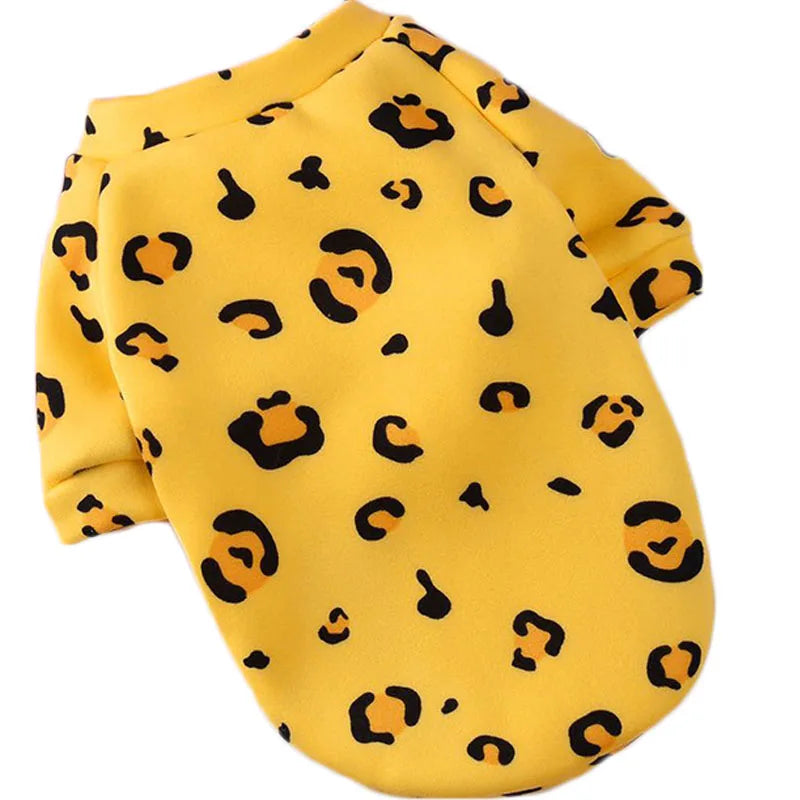 Cartoon Pet Hoodie – Winter Sweatshirt Coat for Small Dogs & Cats
