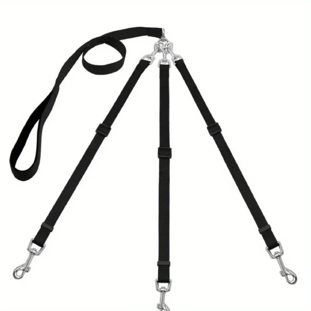 Durable 3-in-1 Nylon Dog Leash – Padded Handle for Walking, Car Travel & Outdoor Adventures