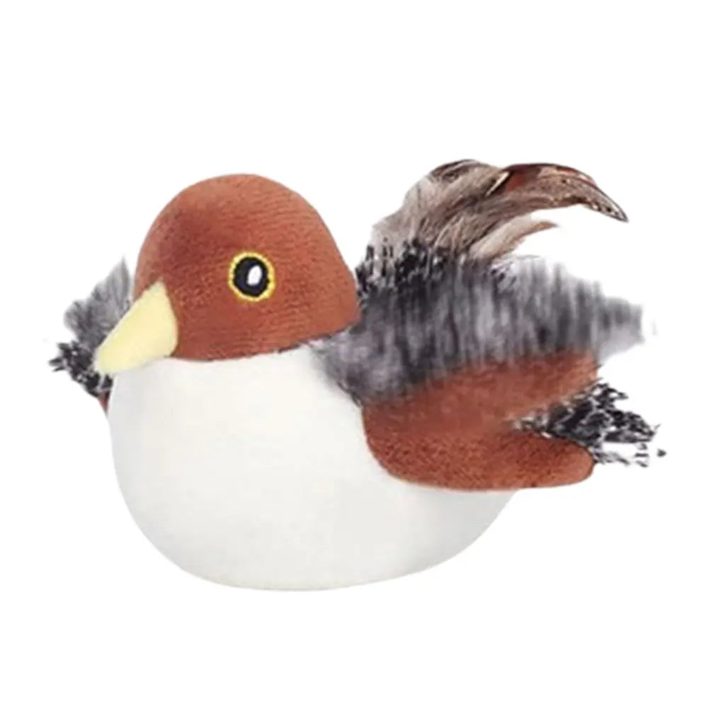 Flying Bird Cat Toy – Rechargeable Flapping Wings & Chirping Sparrow, Interactive Indoor Toy for Cats & Kittens