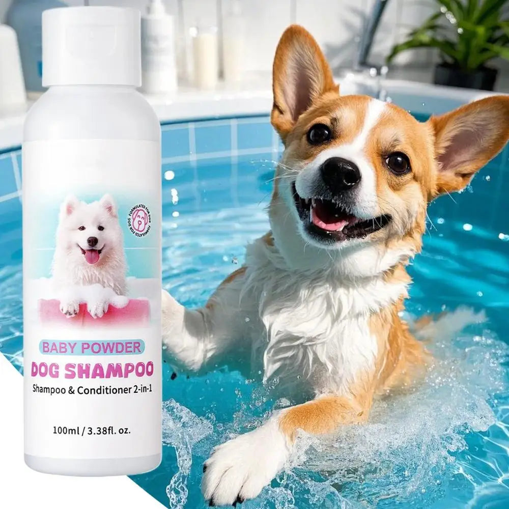 2-in-1 Dog Shampoo & Conditioner – Odor Remover for Puppies | Rich Foam & Long-Lasting Fragrance | Gentle All-in-One Pet Wash
