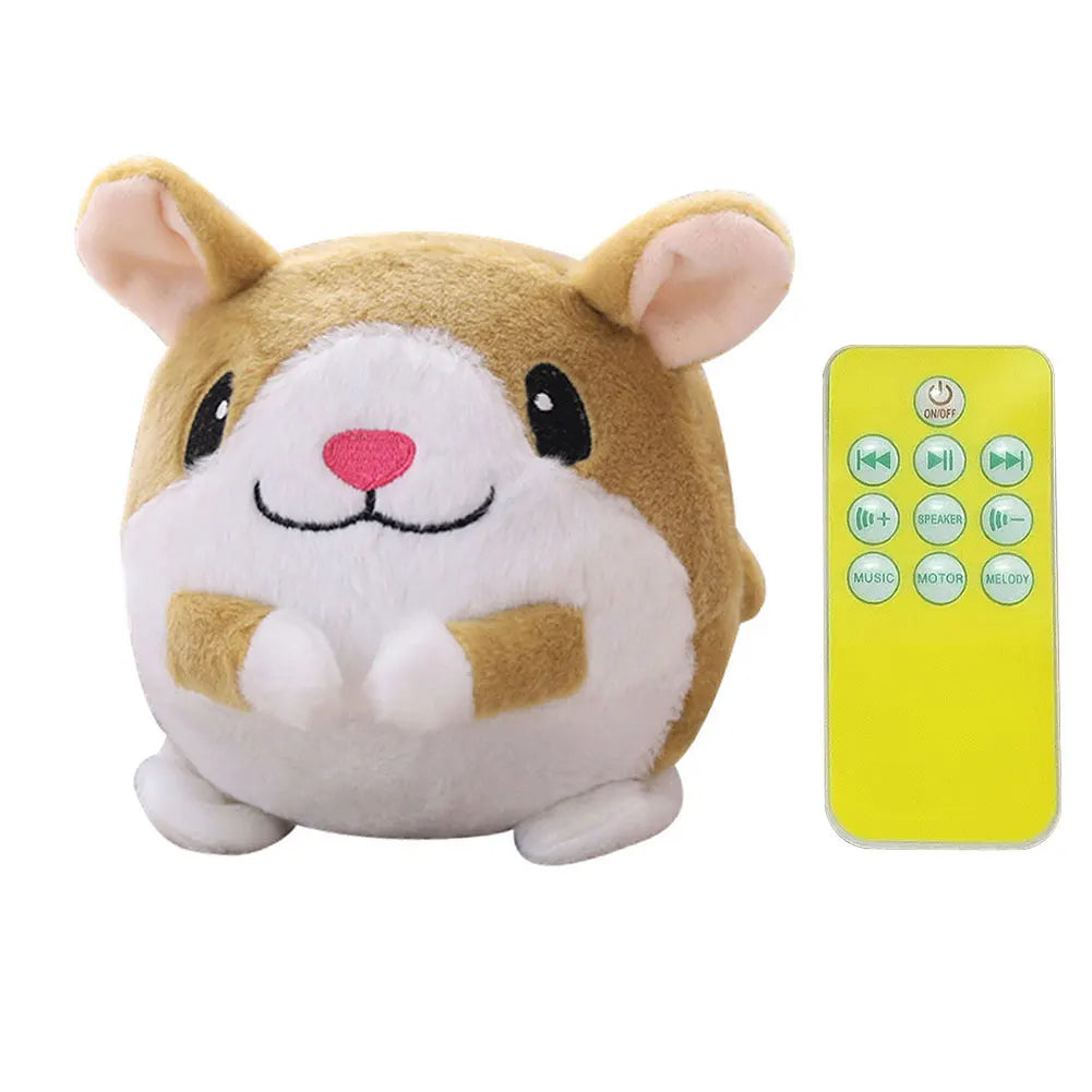 Cartoon Pig Plush Toy – USB Rechargeable Moving Dog & Cat Toy