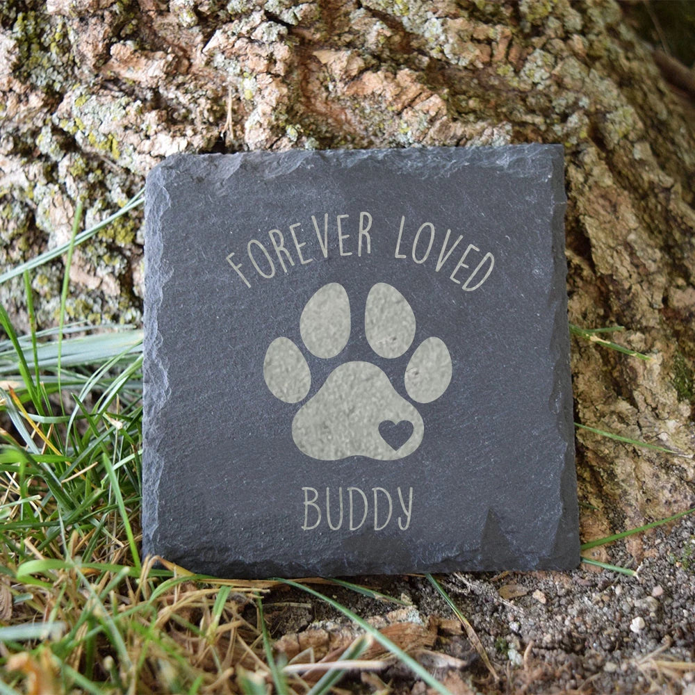 Dog Memorial Garden Stone – Pet Loss Bereavement Gift & Grave Marker for Dogs