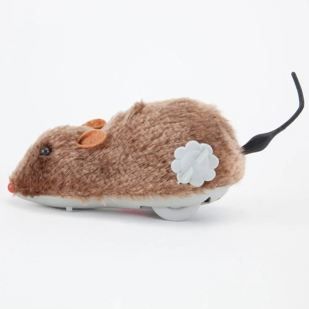 1Pc Lifelike Plush Running Mouse Toy – Interactive Moving Rat Toy for Cats, Dogs & Kids (Random Color)