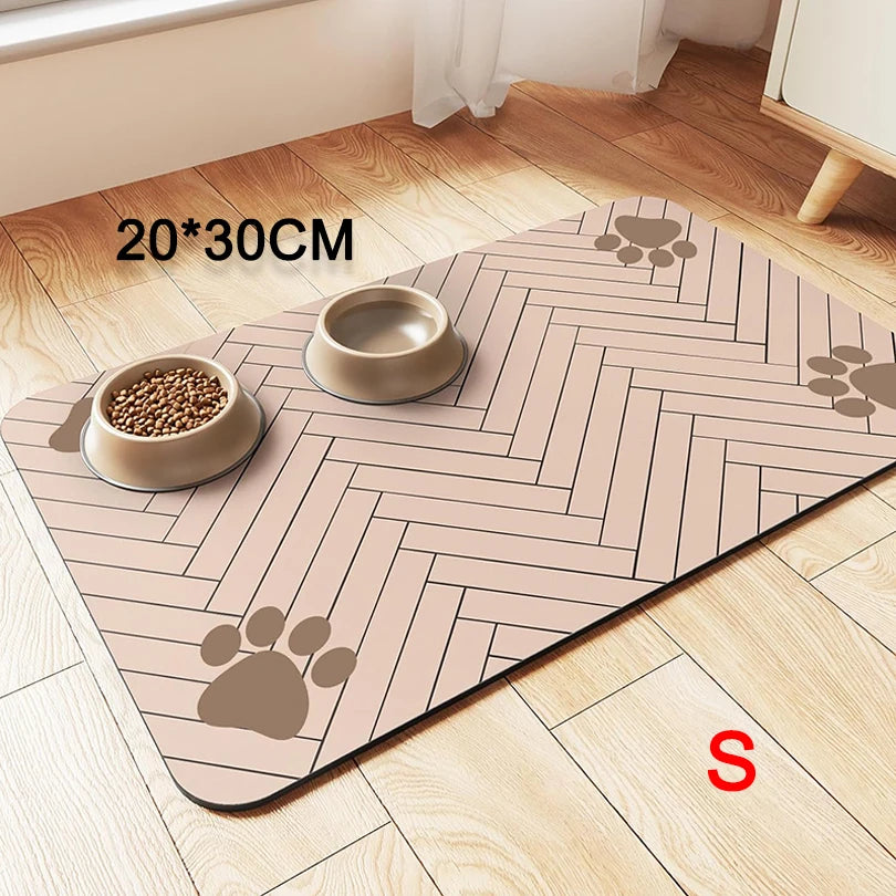 Pet Feeding Placemat – Waterproof, Quick-Dry Food & Water Bowl Mat for Dogs & Cats