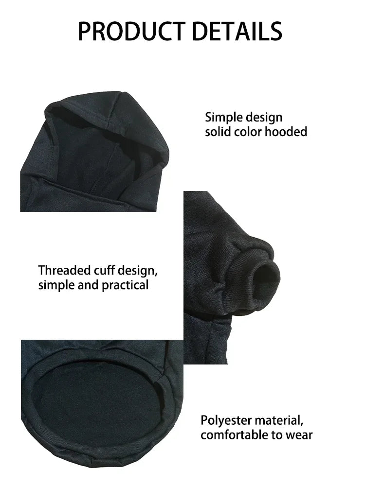 Pet Dog Hoodie – Autumn/Winter Sweatshirt for Large Dogs with “Dog Face” Text Pattern