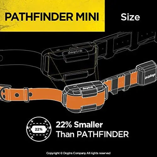 Pathfinder Mini GPS Dog Training Collar – 4-Mile Range for Small to Medium Dogs