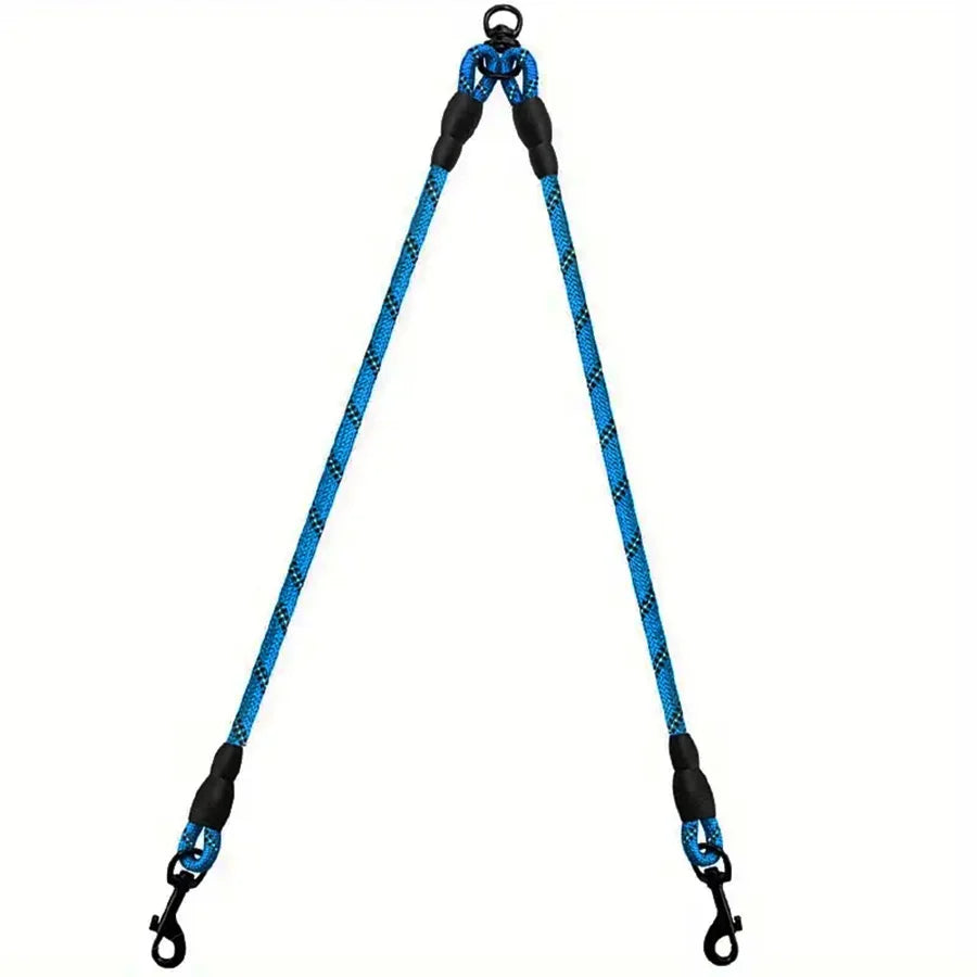 Dual Dog Leash – 360° Swivel No-Tangle Walking Lead for Small Dogs