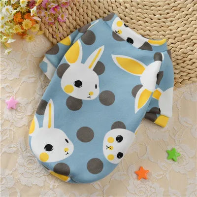Cartoon Pet Hoodie – Winter Sweatshirt Coat for Small Dogs & Cats