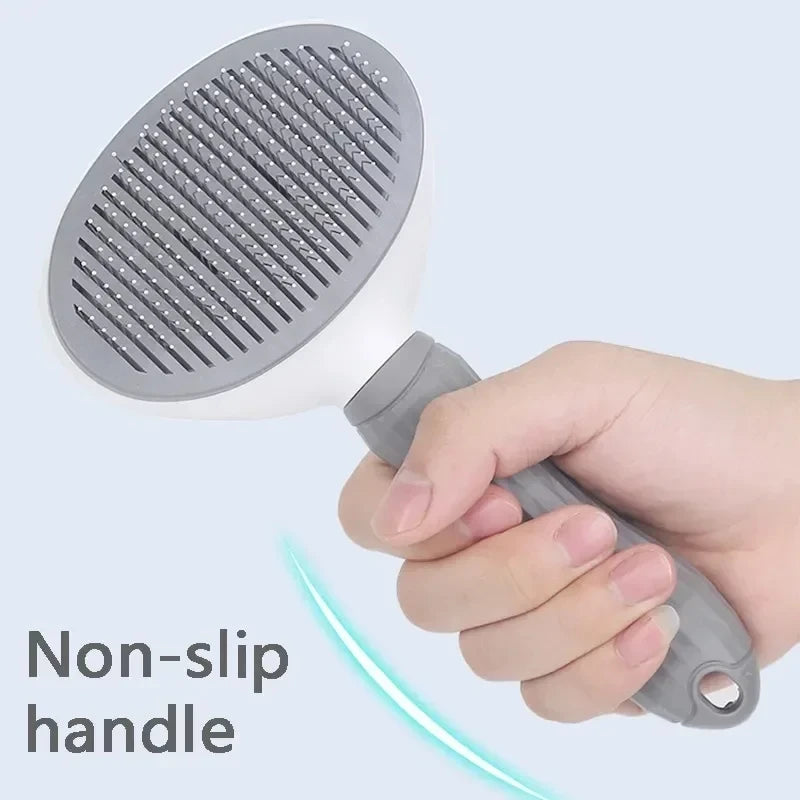Self-Cleaning Pet Grooming Brush – Hair Remover & Dematting Tool for Dogs and Cats