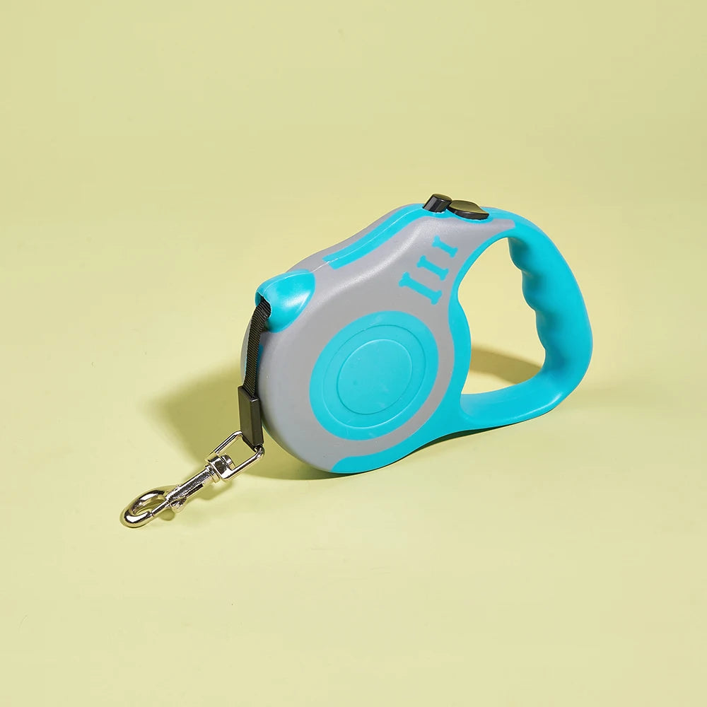 3m/5m Retractable Dog Leash – Strong Nylon Automatic Lead for Small, Medium & Large Dogs Cats