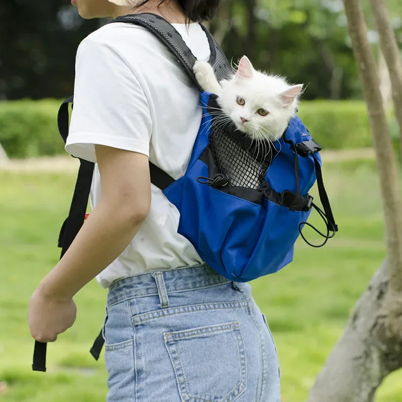 Dog Carrier Backpack – Strong Nylon Travel Bag for Small & Medium Dogs