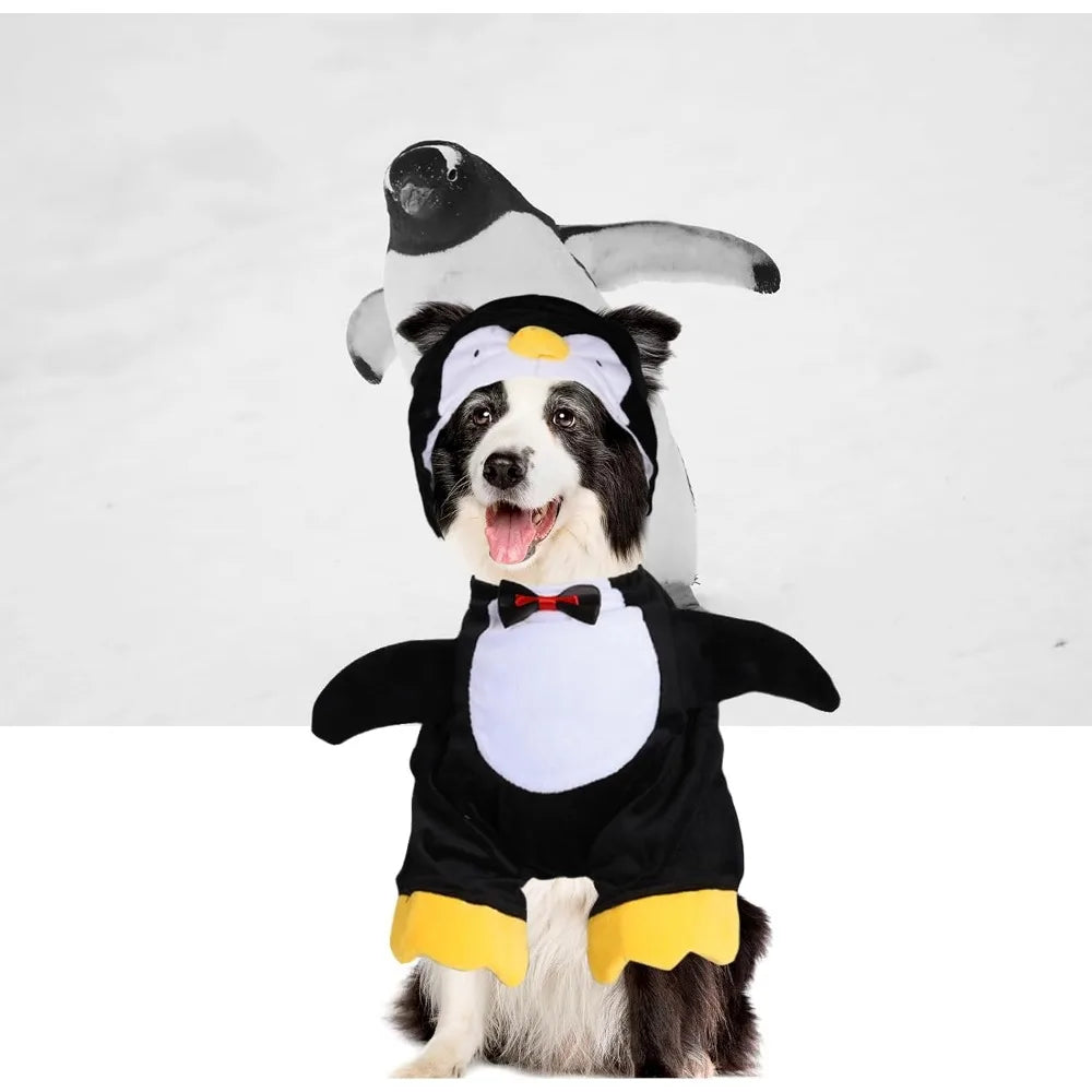 Penguin Dog Costume – Adorable Halloween Cosplay Outfit for Dogs & Cats