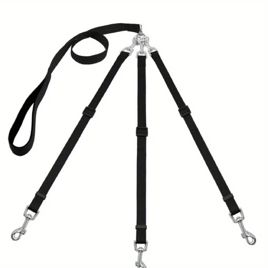 3-in-1 Durable Nylon Dog Leash – Outdoor Walking, Car Travel & Hiking Leash with Padded Handle