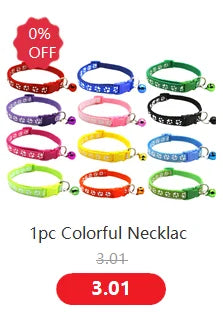 6/12PCS Newborn Puppy & Kitten Identification Collars – Adjustable Footprint Pattern Whelping Collars for Pet Classification