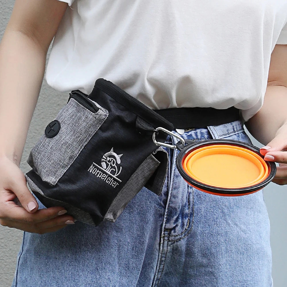 Dog Training Waist Bag – Multi-Functional Outdoor Treat Pouch with Fanny Pack Design for Pet Training, Walking & Rewards