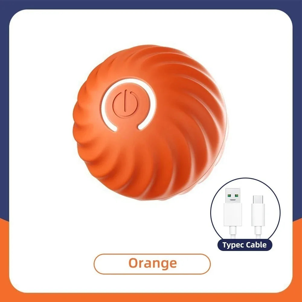 Smart Electronic Interactive Pet Toy Ball – USB Rechargeable Moving, Jumping & Bouncing Ball for Dogs & Cats