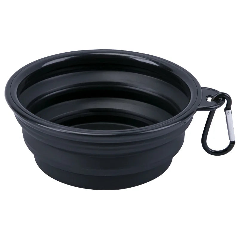 Collapsible Silicone Pet Bowl – Portable Food and Water Dish for Travel, Camping, and Outdoor Use