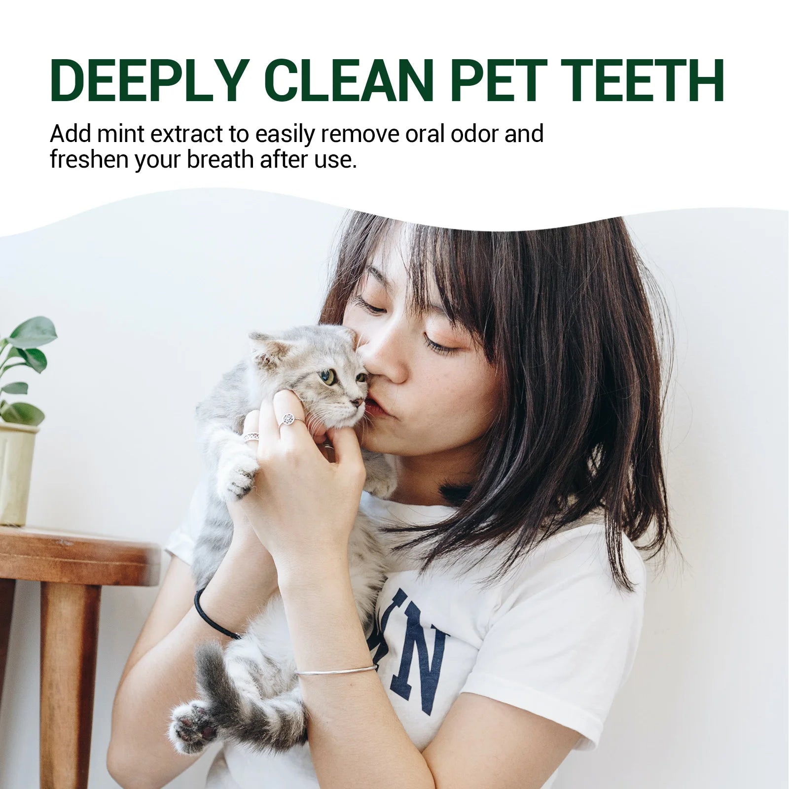 Pet Fresh Breath & Oral Care Solution – Dog & Cat Water Additive for Clean Teeth, Stain & Odor Removal, Earwax & Ear Odor Cleaner
