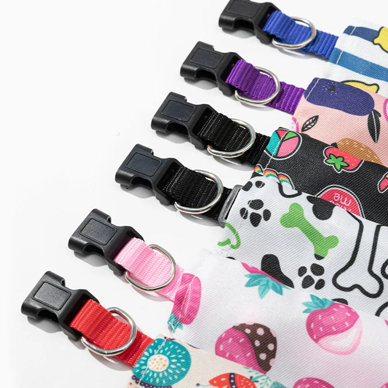 Adjustable Cotton Plaid Dog Bandana – Washable Pet Scarf with Bowtie Collar for Large Dogs & Cats