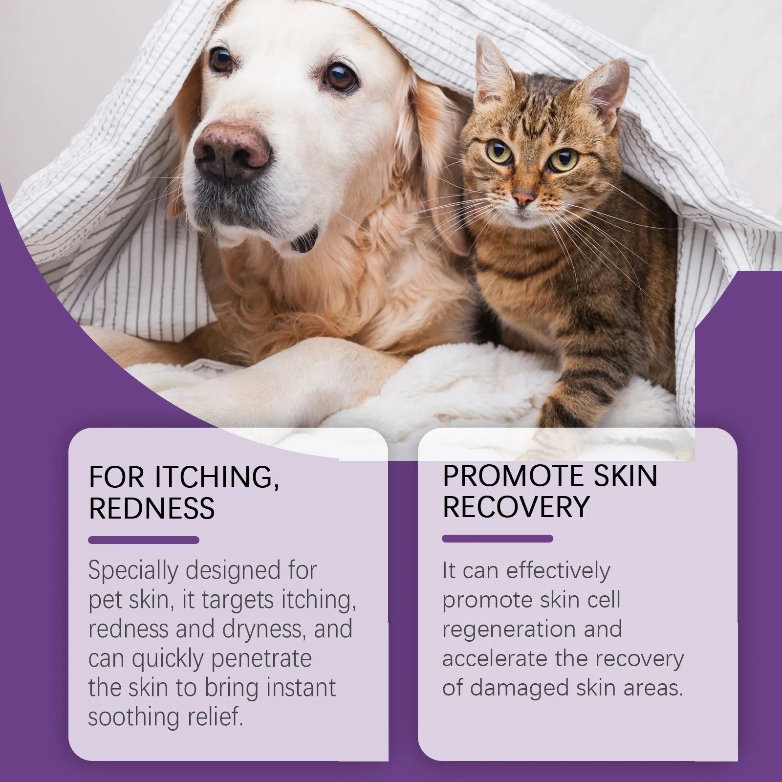 Pet Skin Care Cream – Itchy Skin Relief & Soothing Balm for Dogs & Cats
