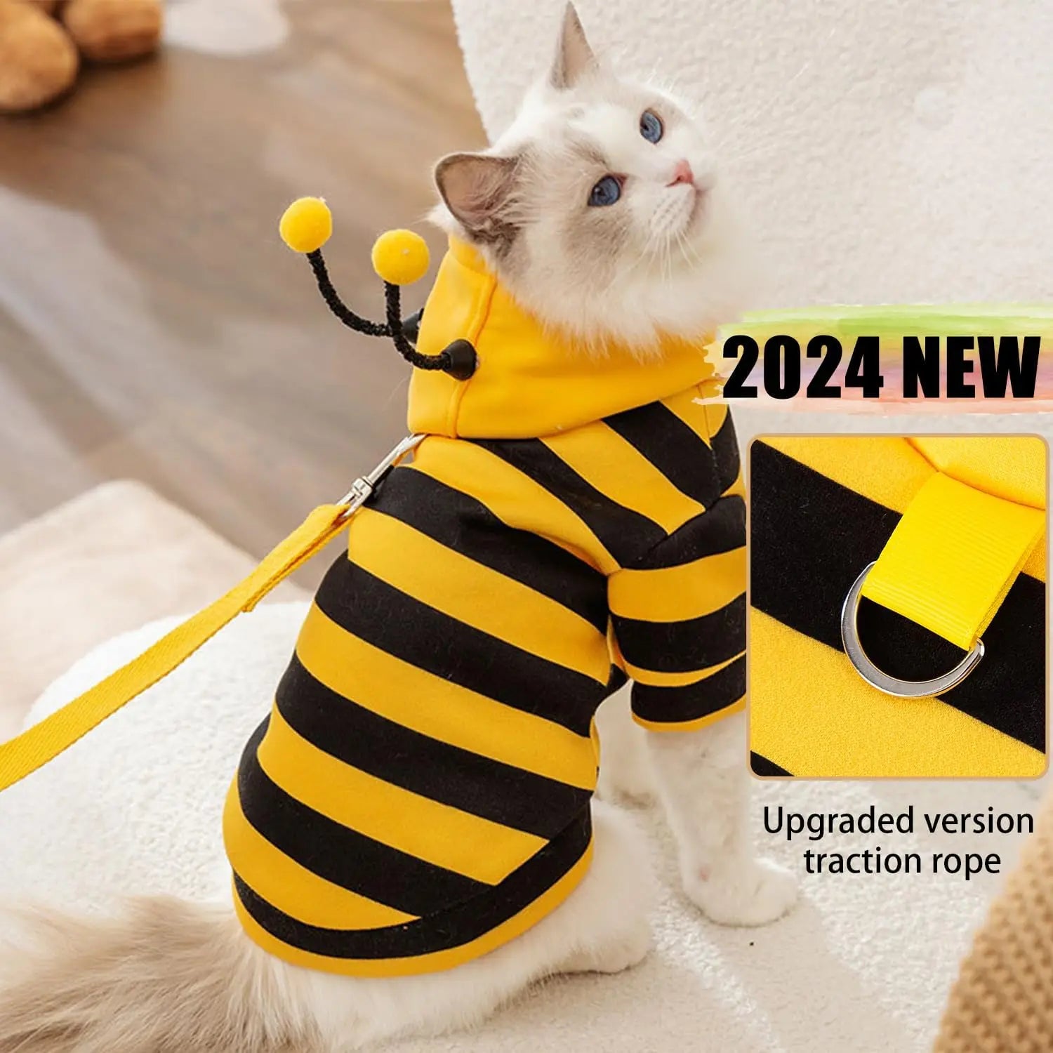 TONG Pet Dog & Cat Hoodie – Warm Christmas Sweater & Halloween Costume for Small Dogs