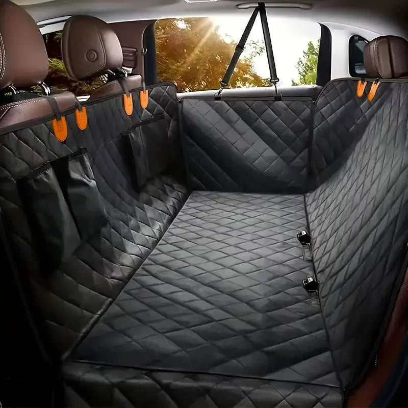 Dog Car Seat Cover for Pets – 100% Waterproof Hammock-Style Back Seat Protector | Scratch-Proof, Non-Slip, Durable & Soft for Cars and Trucks
