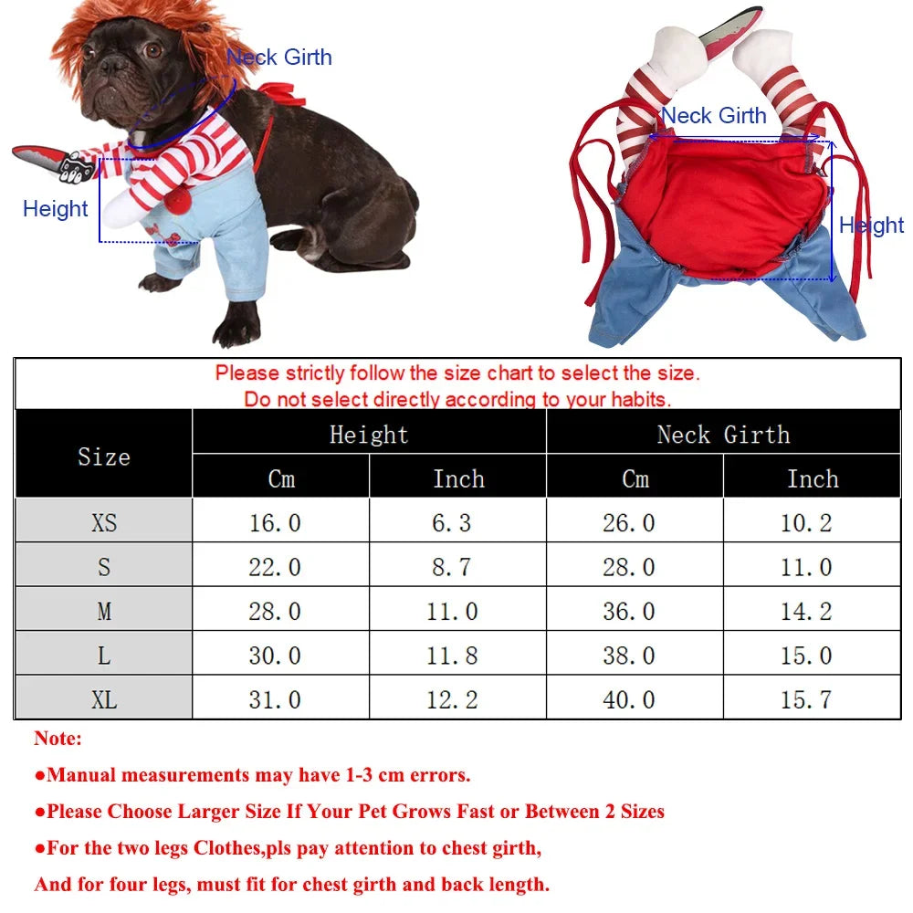 Christmas Pet Costume – Funny Holiday Cosplay Outfit for Dogs & Cats