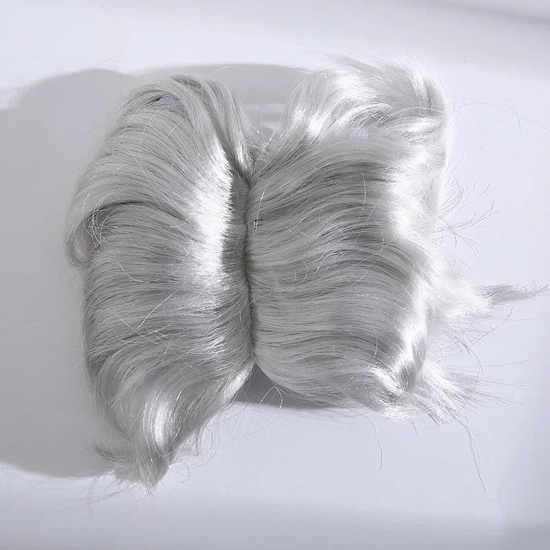 Pet Cosplay Wig – Funny Silver Hair Wig for Cats & Dogs, Holiday Party Dress-Up