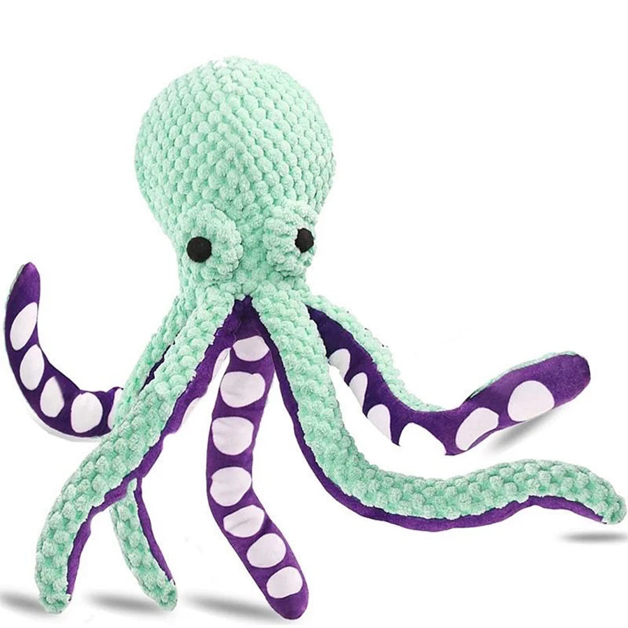 Plush Octopus Dog Toy – Interactive Squeaky Companion Toy for Small & Large Dogs, Anti-Demolition Chew & Boredom Relief