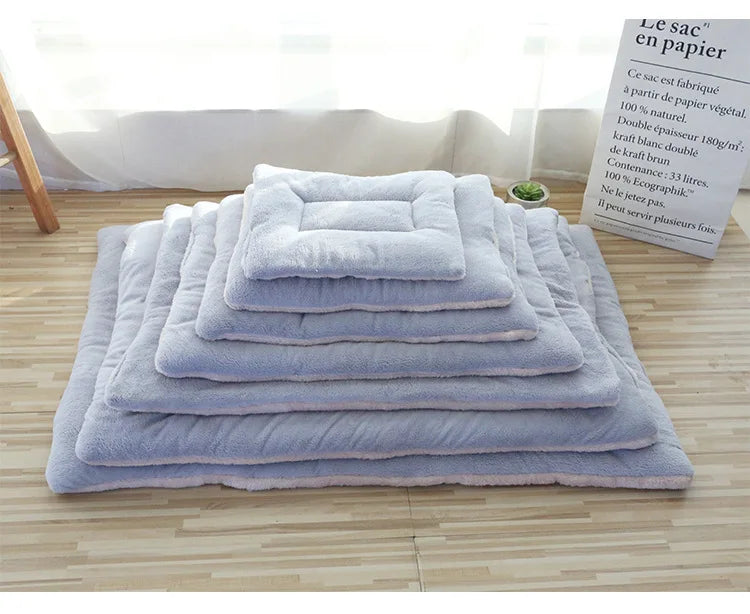 Double-Sided Plush Pet Mat β Reversible Sleeping Bed Cushion for Cats & Small Dogs