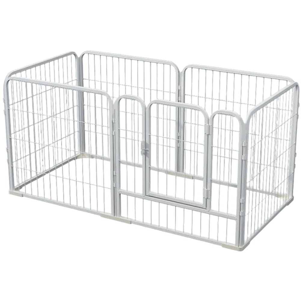 6-Panel Foldable Dog Playpen – Heavy-Duty Pet Exercise Fence for Dogs, Puppies, Cats & Rabbits