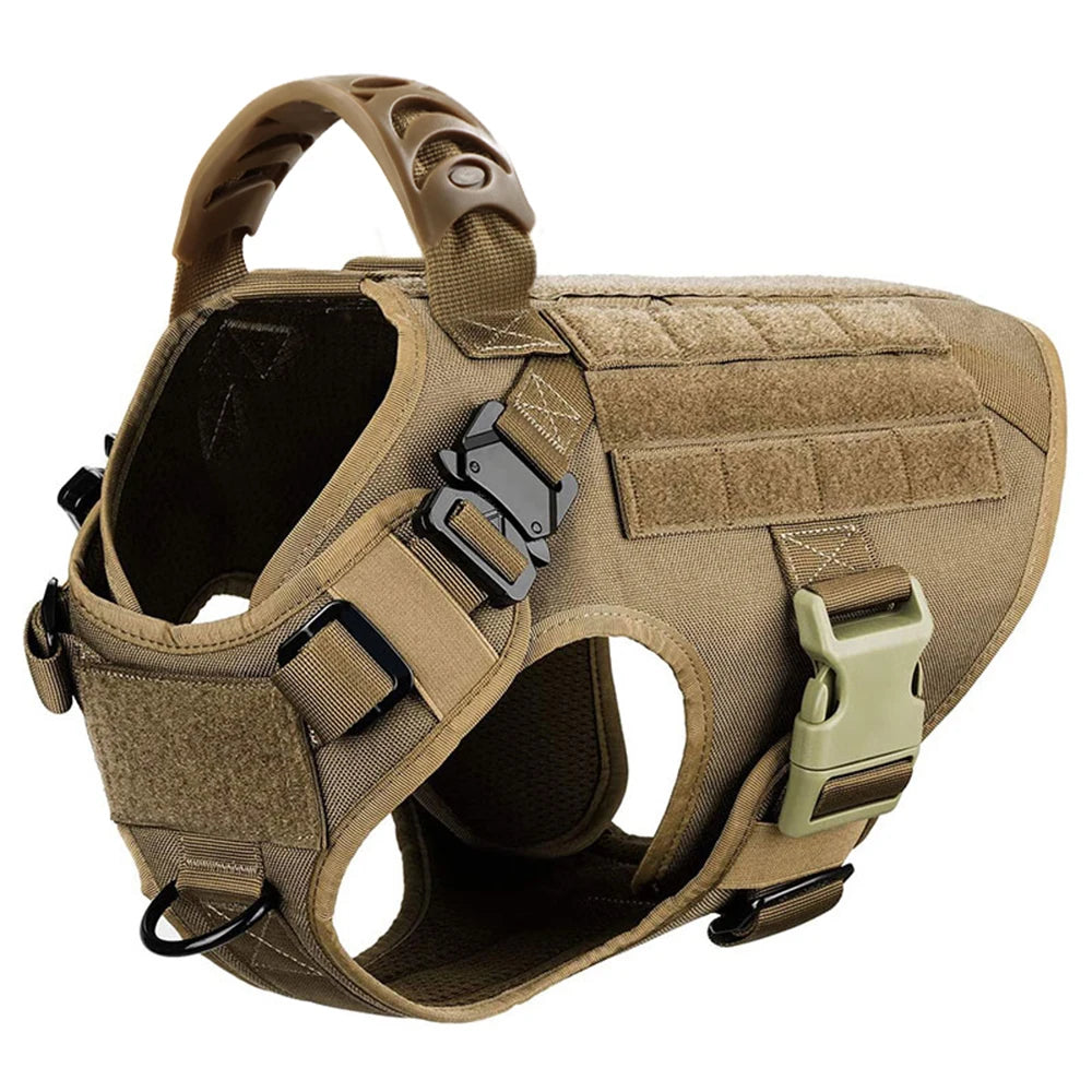 Large Dog Harness & Leash Set – Training Vest for German Shepherds, Malinois & Big Dogs