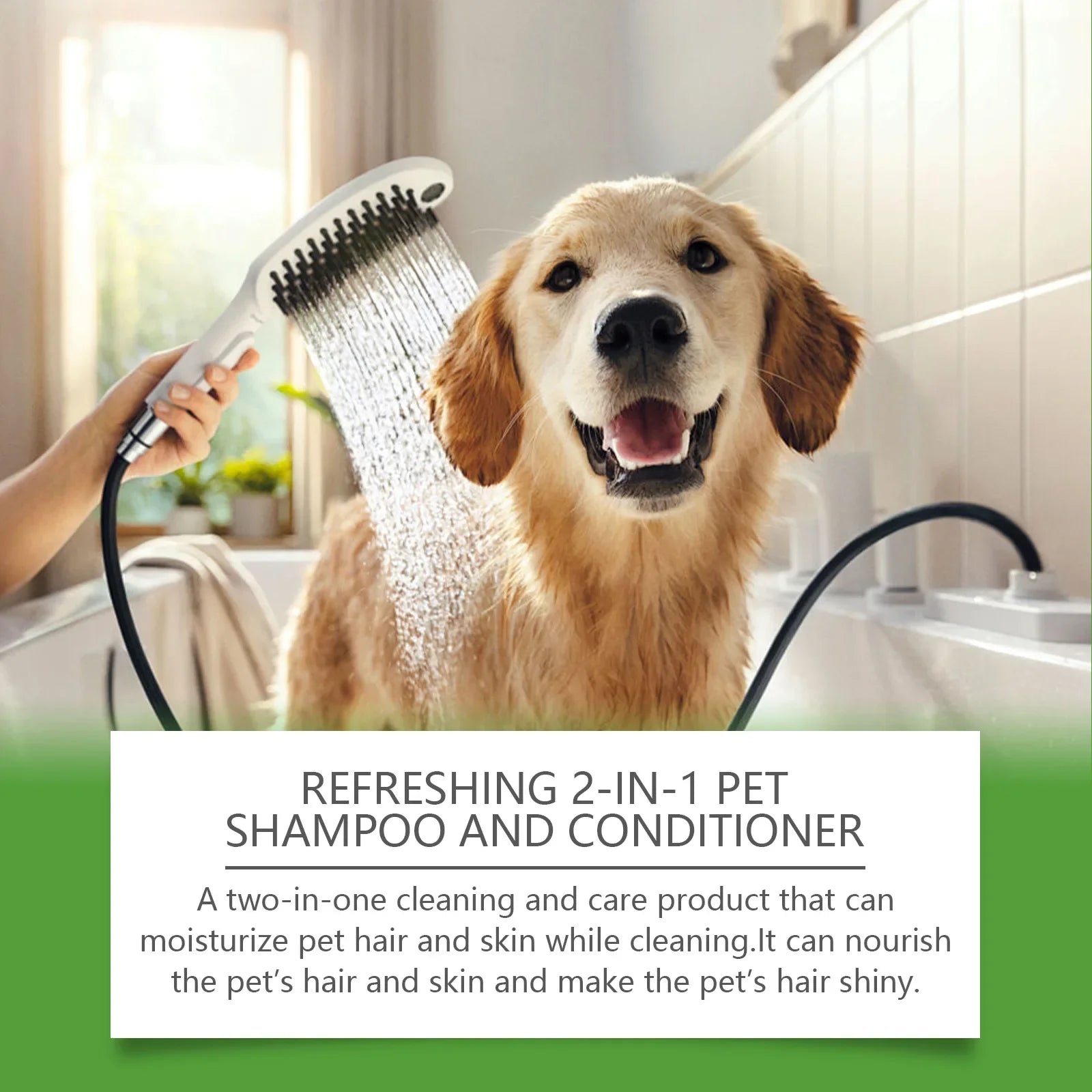 YEGBONG 2-in-1 Pet Shampoo & Conditioner – Itch Relief, Moisturizing & Odor Removal Formula for Dogs