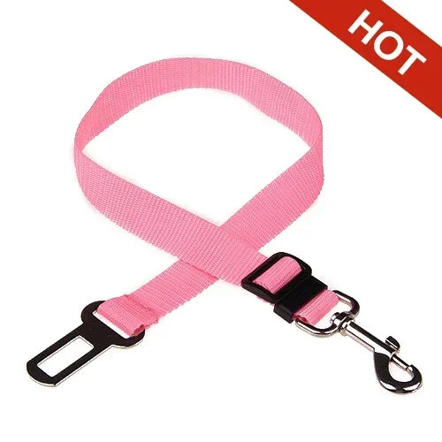 Adjustable Pet Car Seat Belt – Safety Harness Clip for Dogs & Cats in Vehicles