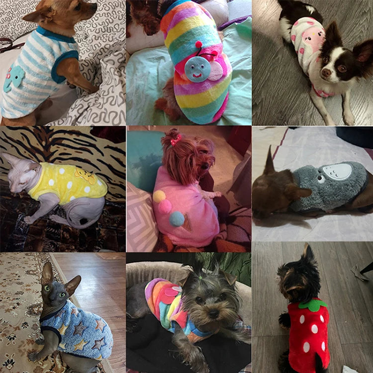 Soft Fleece Winter Dog Coat – Warm Jacket for Small & Medium Dogs and Cats