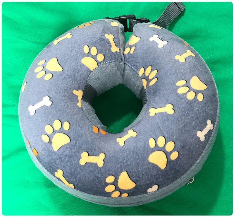 Inflatable Dog & Cat Recovery Collar – Soft Protective Anti-Bite Neck Ring (Elizabethan Style)