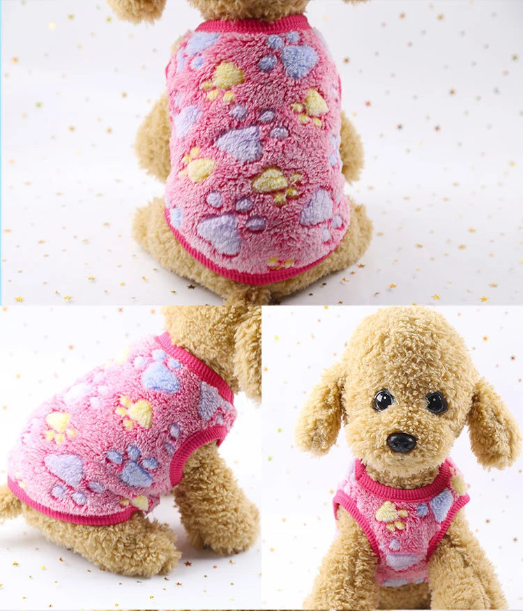 Soft Fleece Winter Dog Coat – Warm Jacket for Small & Medium Dogs and Cats