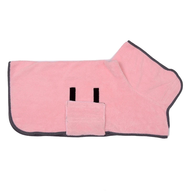 Quick-Dry Dog Bathrobe – Soft, Absorbent Towel Robe for Small to Large Dogs