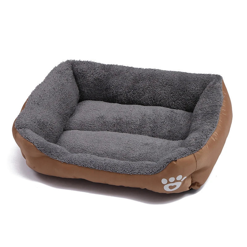 4 Styles Plush Pet Sofa Bed – Removable Washable Cover & Waterproof Upholstery for Dogs & Cats (All Seasons)