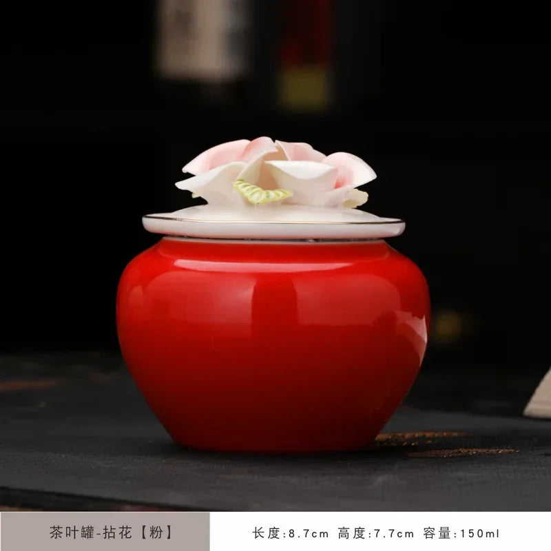 Handmade Floral Pet Urn – Decorative Cremation Urn for Dogs, Cats, Birds & Small Pets, Sealed Memorial Storage Jar