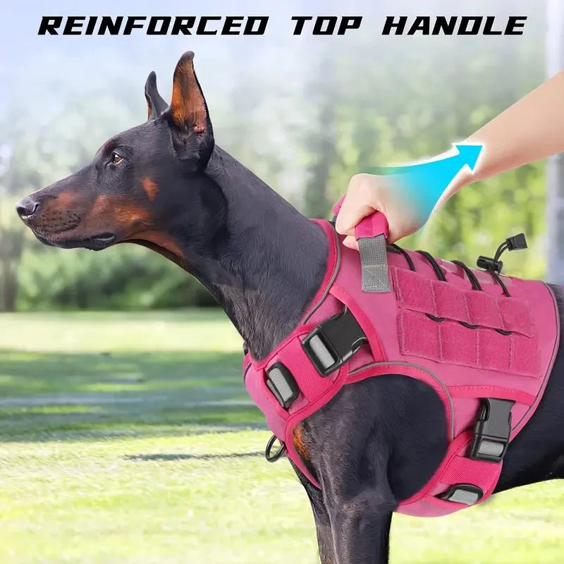 𦴠Adjustable No-Pull Tactical Dog Harness β Military-Grade Vest for Large Dogs
