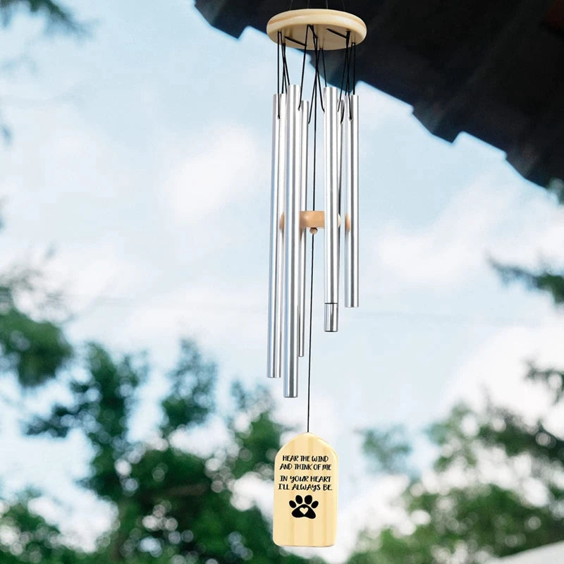 Personalized Pet Memorial Wind Chimes – Custom Pet Loss Bereavement & Sympathy Gift