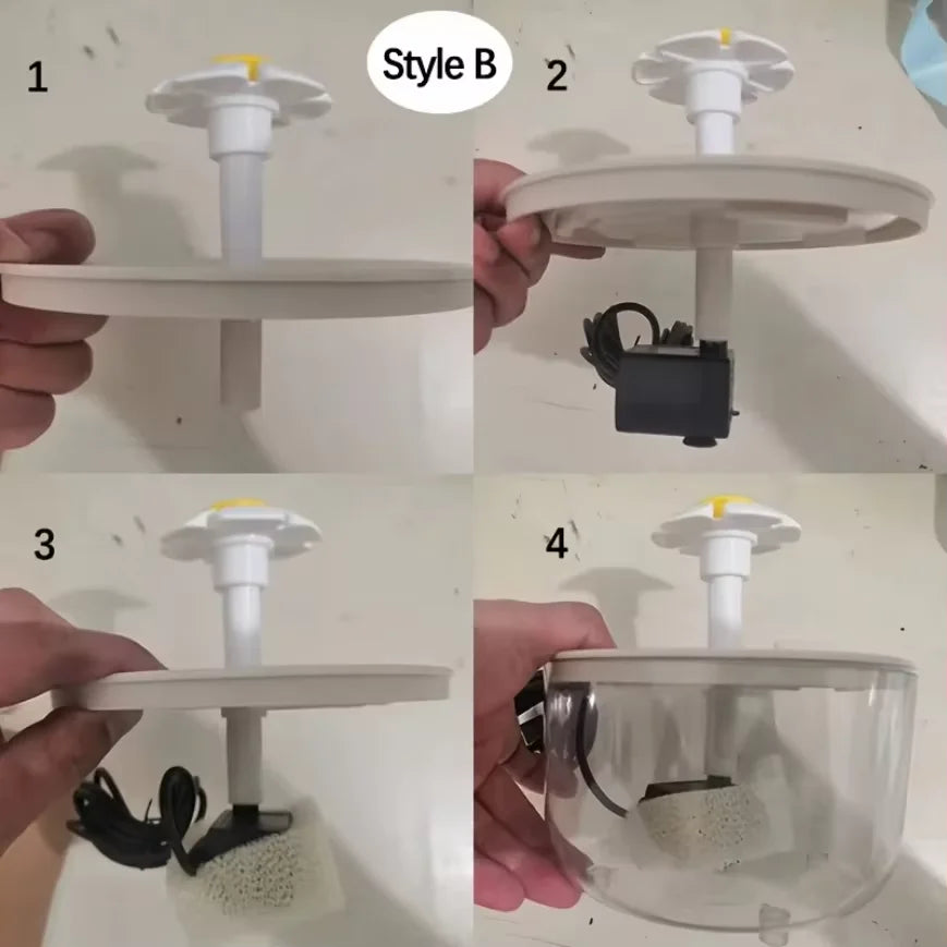 1200mL Automatic Pet Water Fountain – USB Electric Quiet Cat & Dog Water Dispenser with Filter