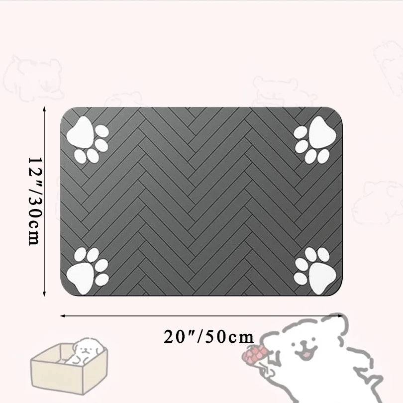 Pet Feeding Placemat – Waterproof, Quick-Dry Food & Water Bowl Mat for Dogs & Cats
