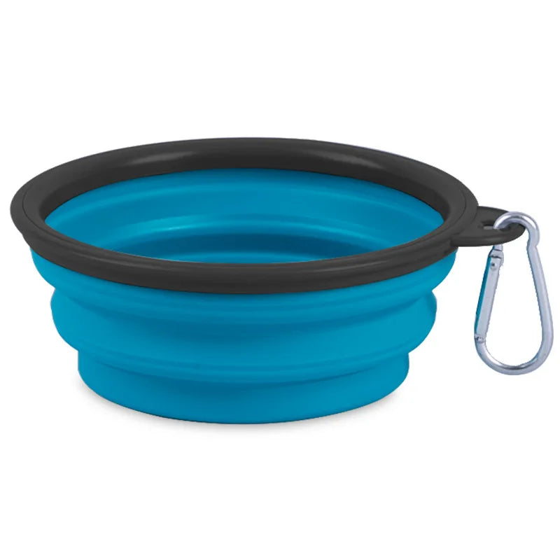Collapsible Silicone Pet Bowl – Portable Food and Water Dish for Travel, Camping, and Outdoor Use