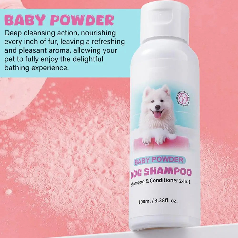2-in-1 Dog Shampoo & Conditioner – Odor Remover for Puppies | Rich Foam & Long-Lasting Fragrance | Gentle All-in-One Pet Wash