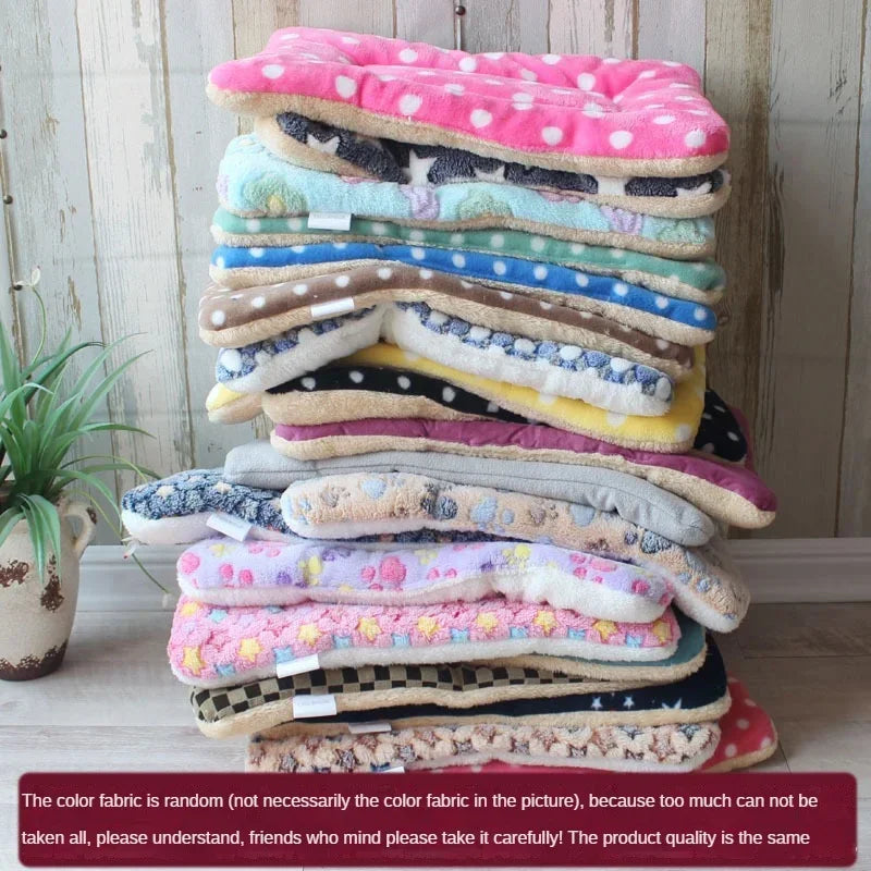 Double-Sided Plush Pet Mat β Reversible Sleeping Bed Cushion for Cats & Small Dogs