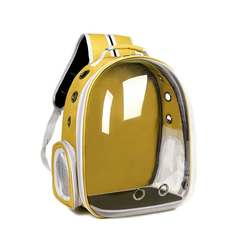 Space Capsule Cat Backpack – Transparent Breathable Pet Travel Bag (2025 Model)