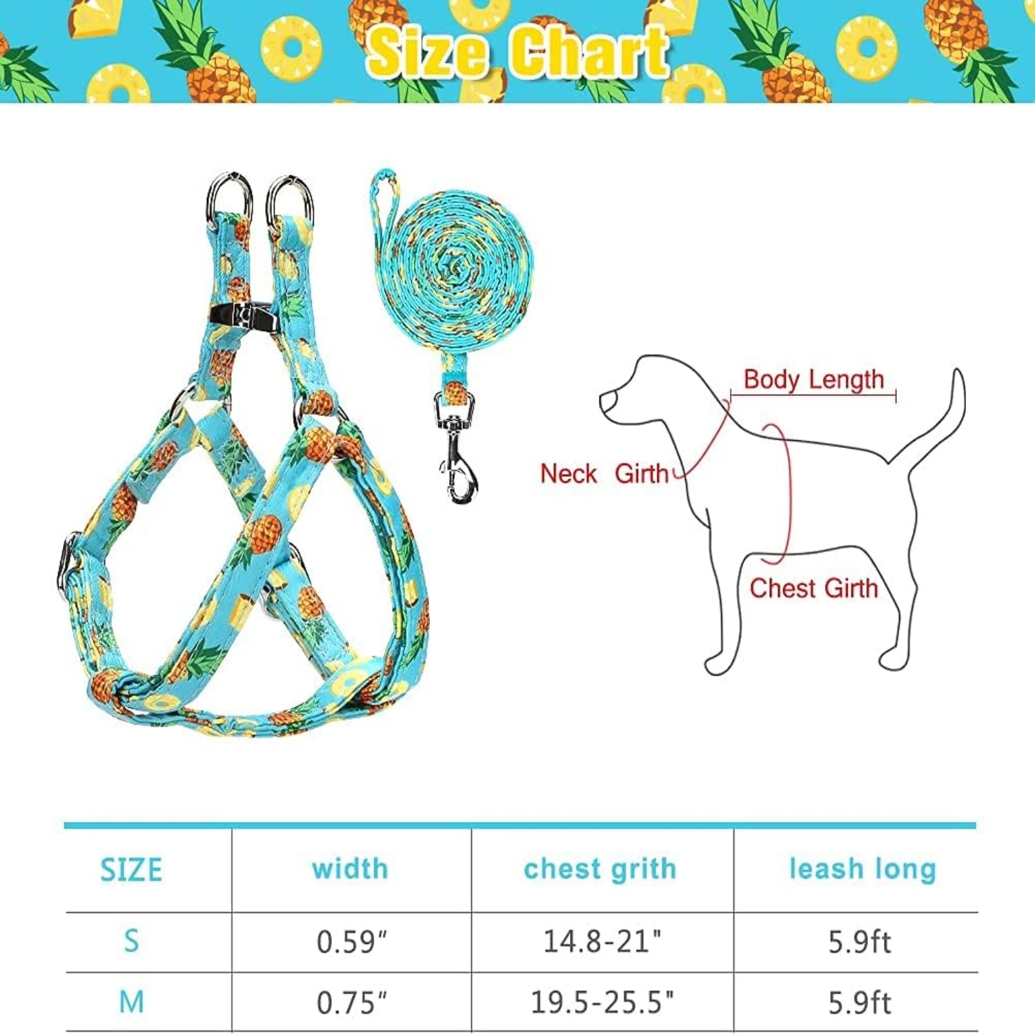 Adjustable No Pull Dog Harness & Leash Set – Heavy Duty Comfortable Vest for Small & Medium Puppies