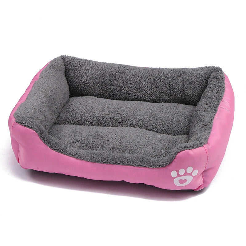 4 Styles Plush Pet Sofa Bed – Removable Washable Cover & Waterproof Upholstery for Dogs & Cats (All Seasons)